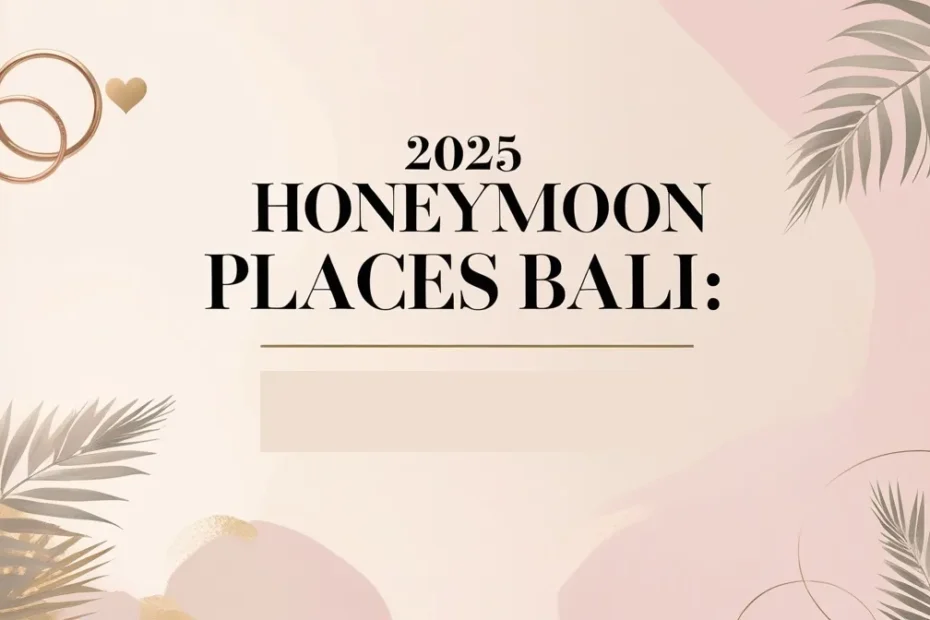 Honeymoon Places
